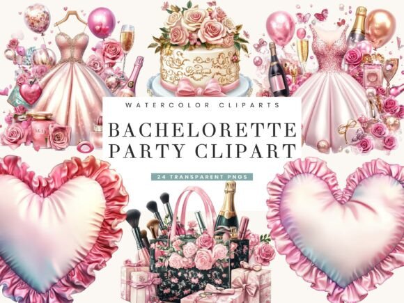 Bachelorette Party Clipart Bundle