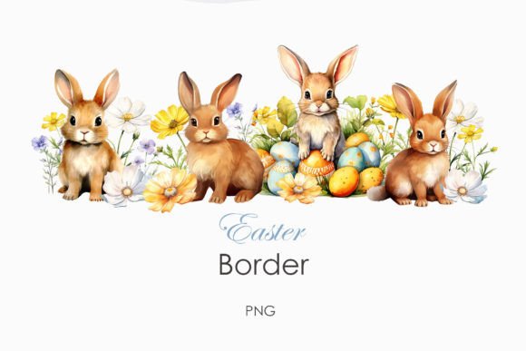 Easter Border Clipart: The Easter Bunny Effect