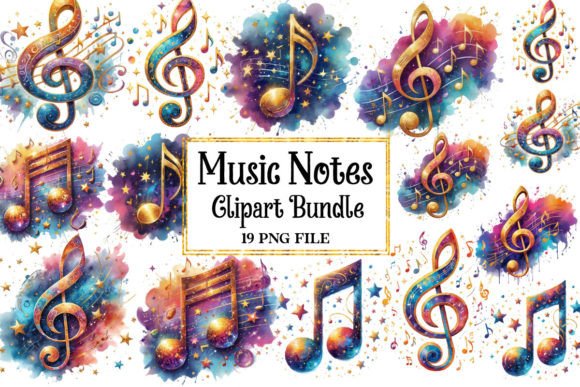Fantasy Music Notes Sublimation Clipart: A Designer's Guide
