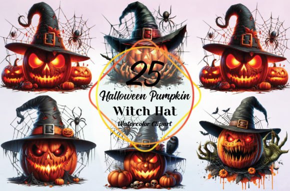 Halloween Pumpkin Witch Hat Clipart: Design Guide