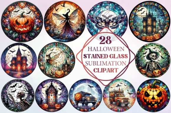 Halloween Stained Glass Sublimation