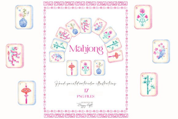 Mahjong Watercolor Clipart: A Designer’s Guide to This Versatile Display Font
