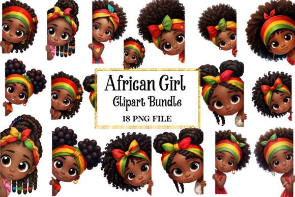 Peeking African American Little Girl