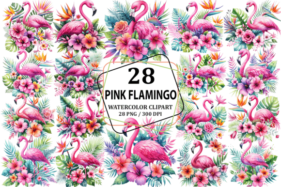 Pink Flamingo Tropical Flowers Clipart: A Designer’s Guide