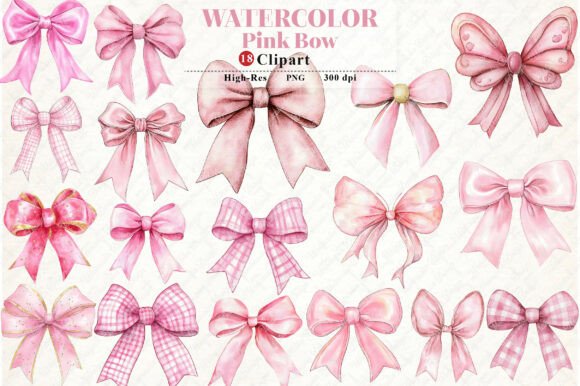 Pink & Watercolor Bow Clipart: A Designer’s Guide