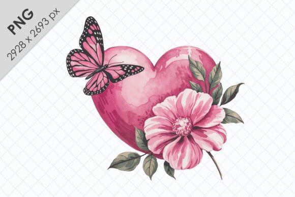 Romantic Heart Butterfly Bouquet: A Display Font with Depth and Delight