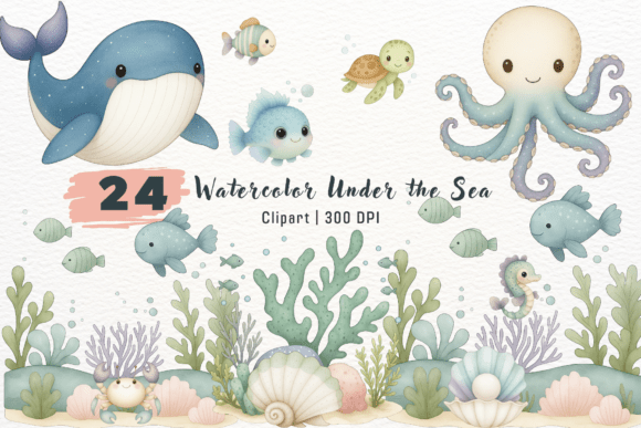Watercolor Under the Sea Clipart Guide