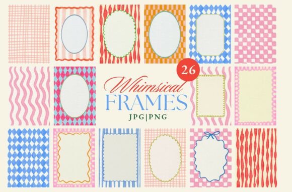 Whimsical Watercolor Frame Bundle for Creatives