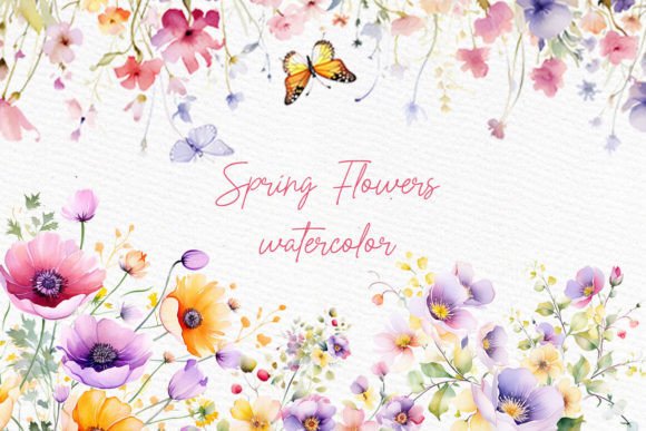 Wild Flowers Clipart Spring Flowers Png